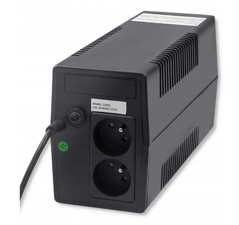 ДБЖ UPS новий Qoltec 1000 В.А 600w Аварійне джерело живлення