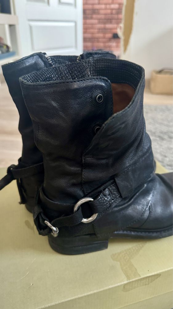 Buty w typie Biker Boots marki A.S.98 JAK NOWE