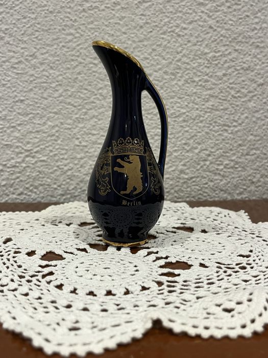 Вінтажна ваза Schedel Bavaria Echt Cobalt Berlin