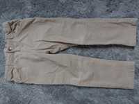 spodnie Zara sztruksowe 98 cm