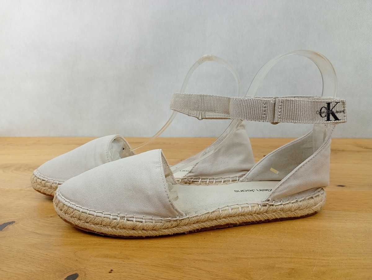 Calvin Klein Jeans, Espadryle, Ankle Espadrille, rozmiar 39
