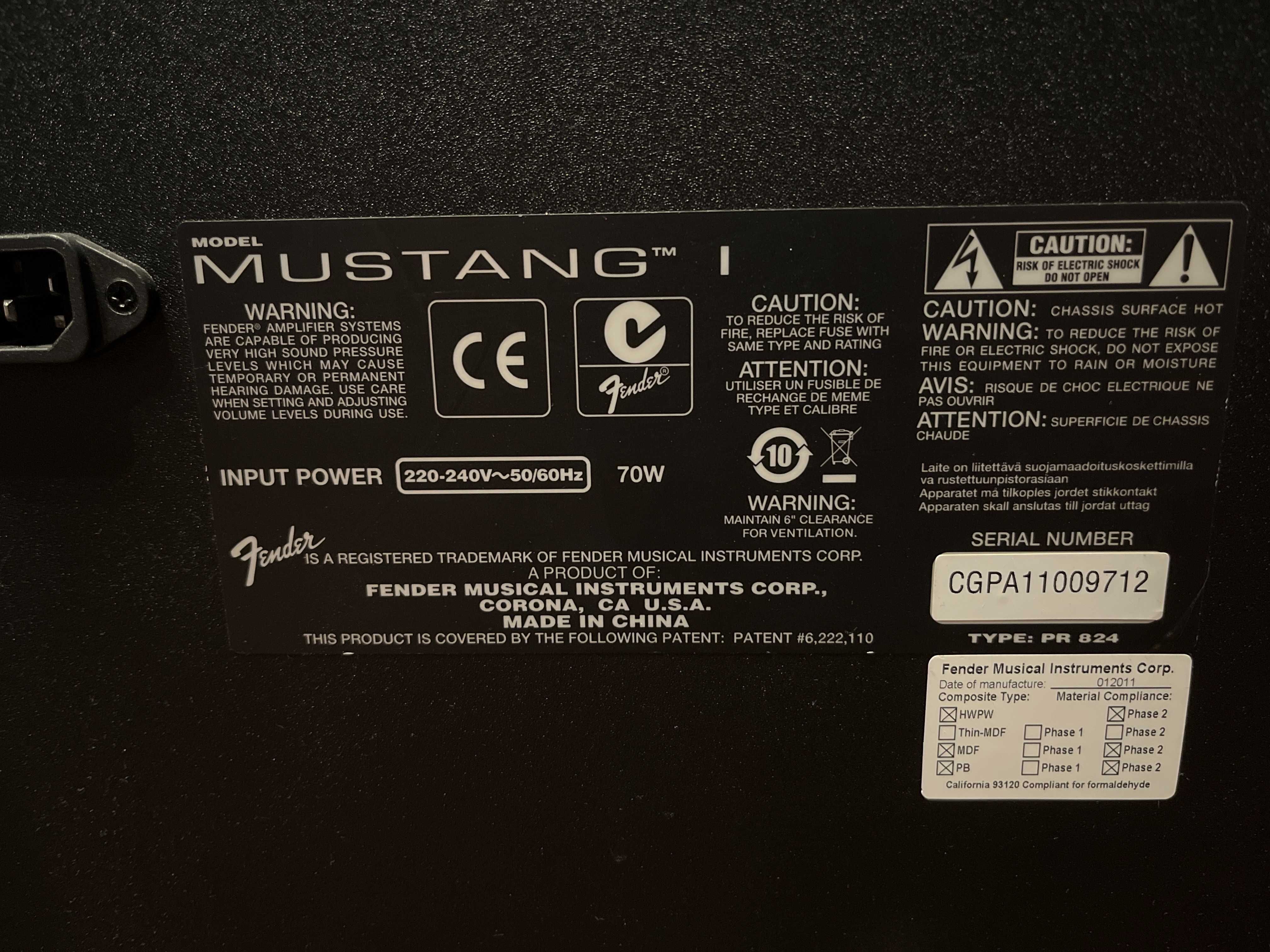 Fender Mustang I v.1