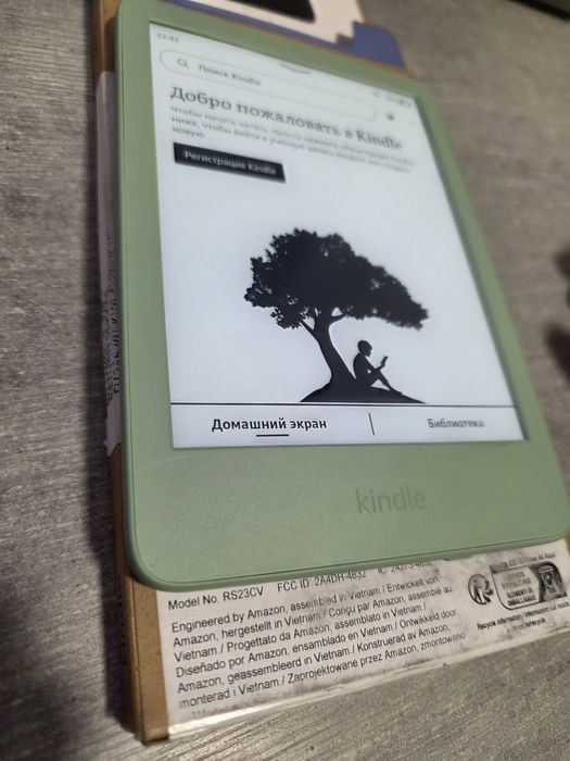 Kindle. 11 покоління. 2024. 16Гб Підсвітка. Новий. Matcha. Зелений