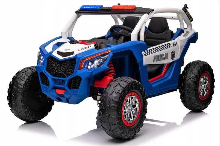 Машина на аккумуляторе Детская машина BUGGY POLICE 4x4 24V