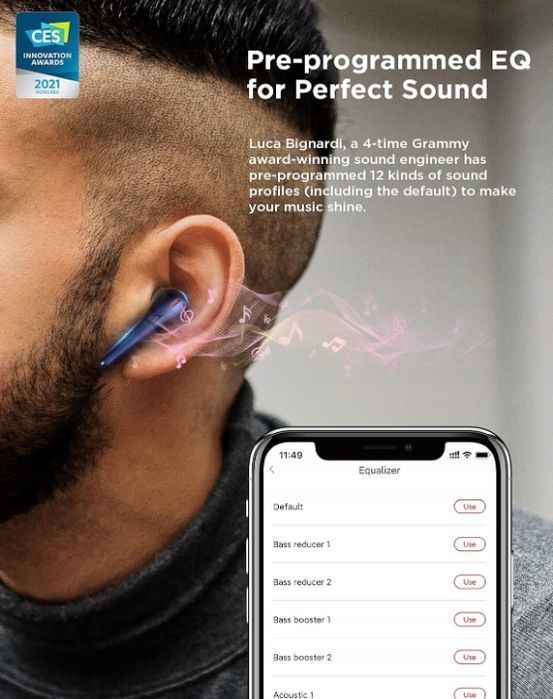 1More Comfobuds Pro Bezprzewodowe Słuchawki Douszne Uszkodzony