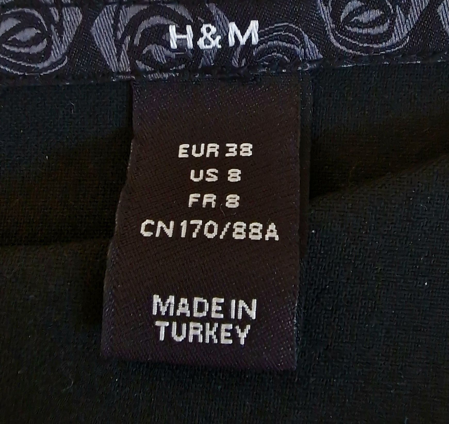 Sukienka, mała czarna, H&m, r. 38