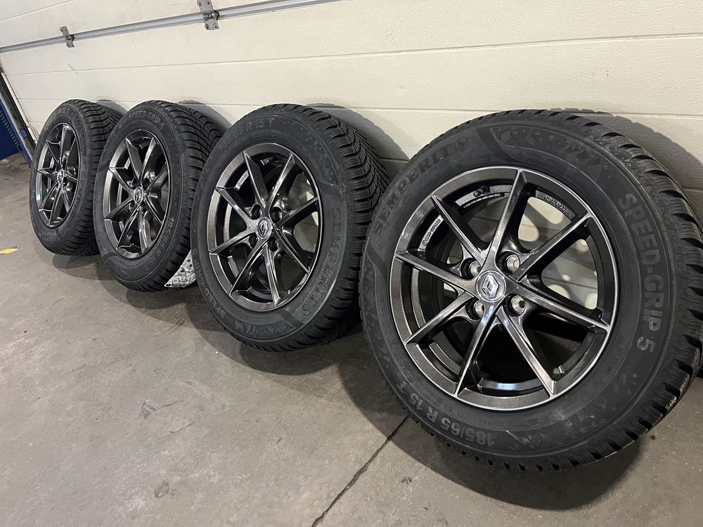 Koła zimowe 15” Renault Clio 4x100 185/65/15 Semperit