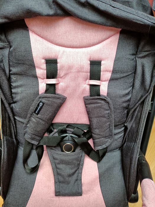Wózek spacerowy Kinderkraft Indy różowo szary