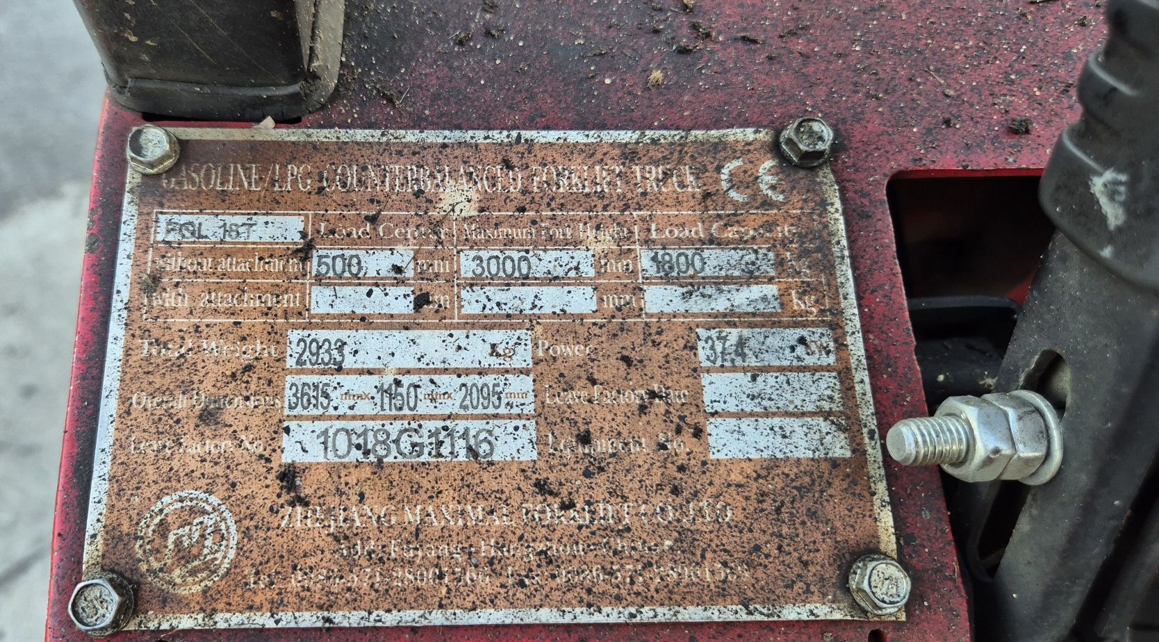 Wózek widłowy Maximal 1.8T