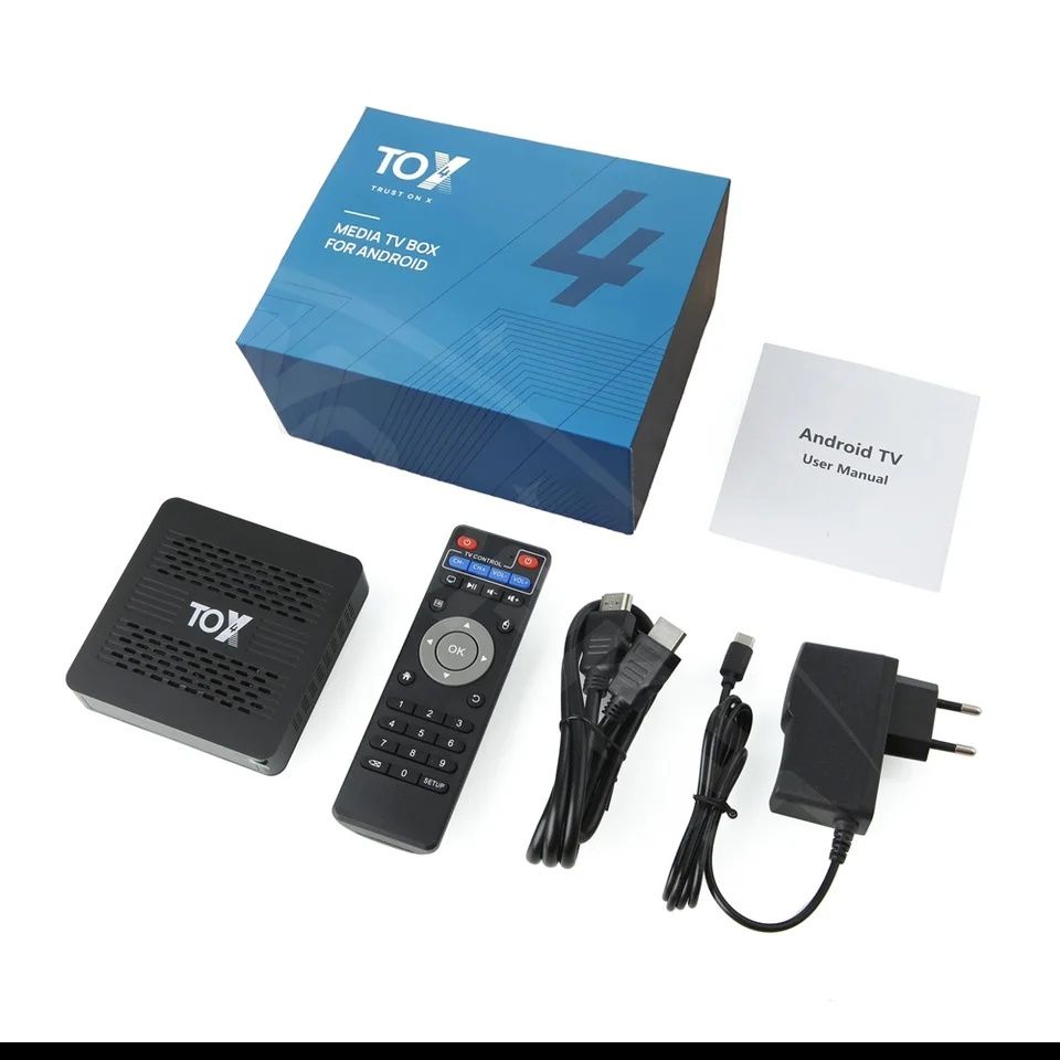 Ugoos TOX4 4/32Gb Android 13 TB приставка Настроена Smart TV Box