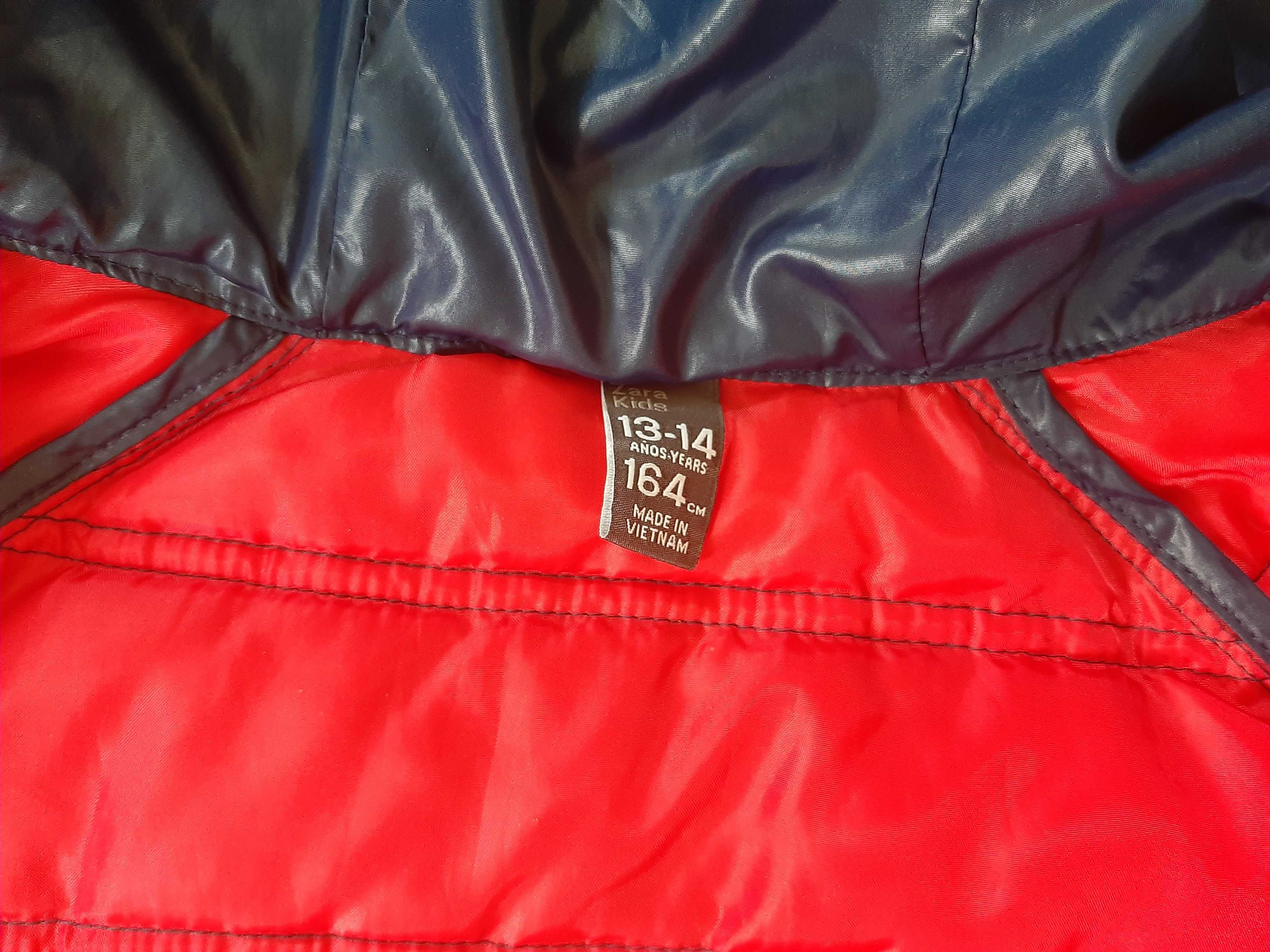 ZARA KIDS Granatowa Kurtka z Kapturem.  Rozmiar 164