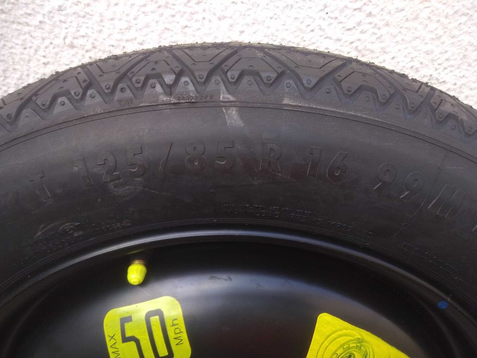 Roda suplente 16 5x108 PSA Peugeot Citroen Pneu fino Jante emergenci