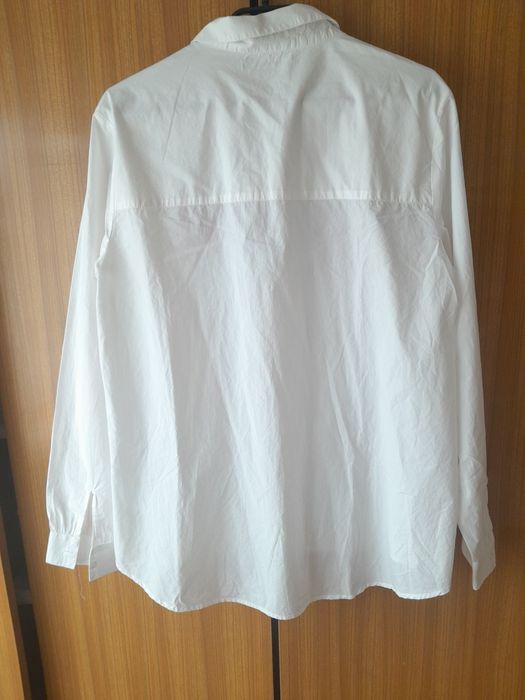 Bik bok biała haftowana bawełniana koszula oversize 38 M next jesień