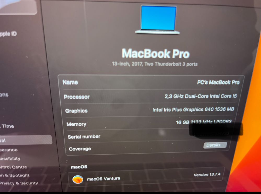 Macbook Pro 13 Retina, 256SSD 16G Ram
