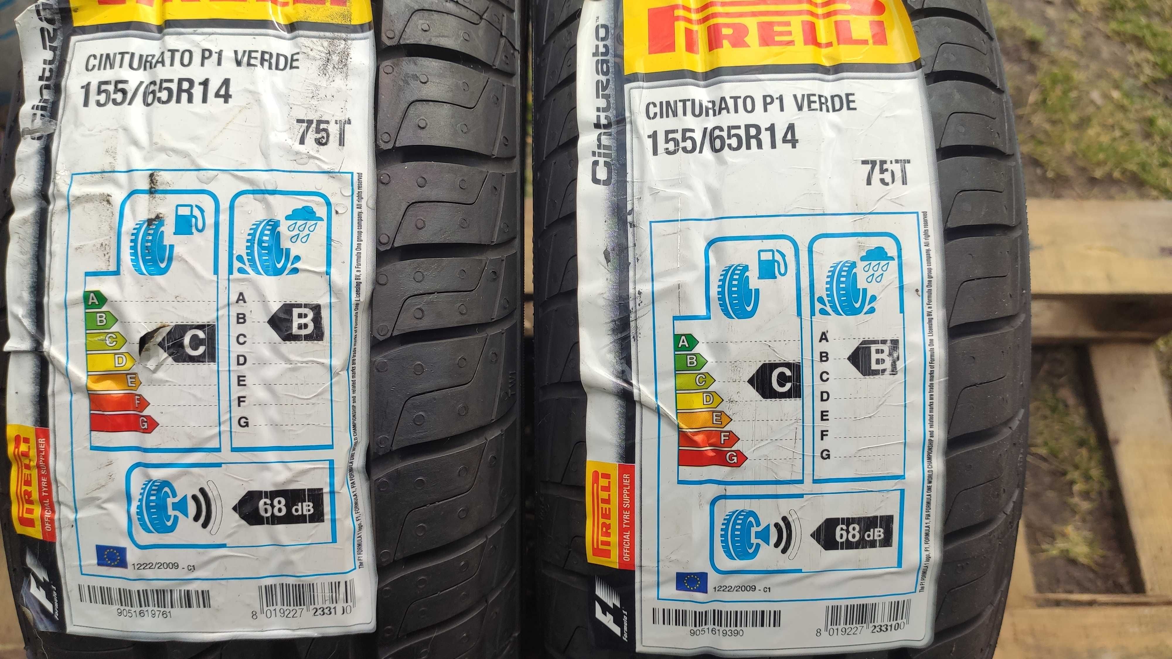 2 Nowe opony lato 155/65/14 Pirelli Cinturato P1