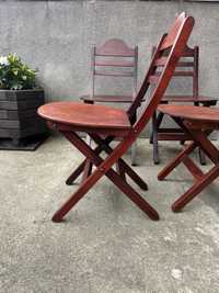 krzesła ogrodowe kawiarnia drewno art deco lata 50 vintage skandynawia