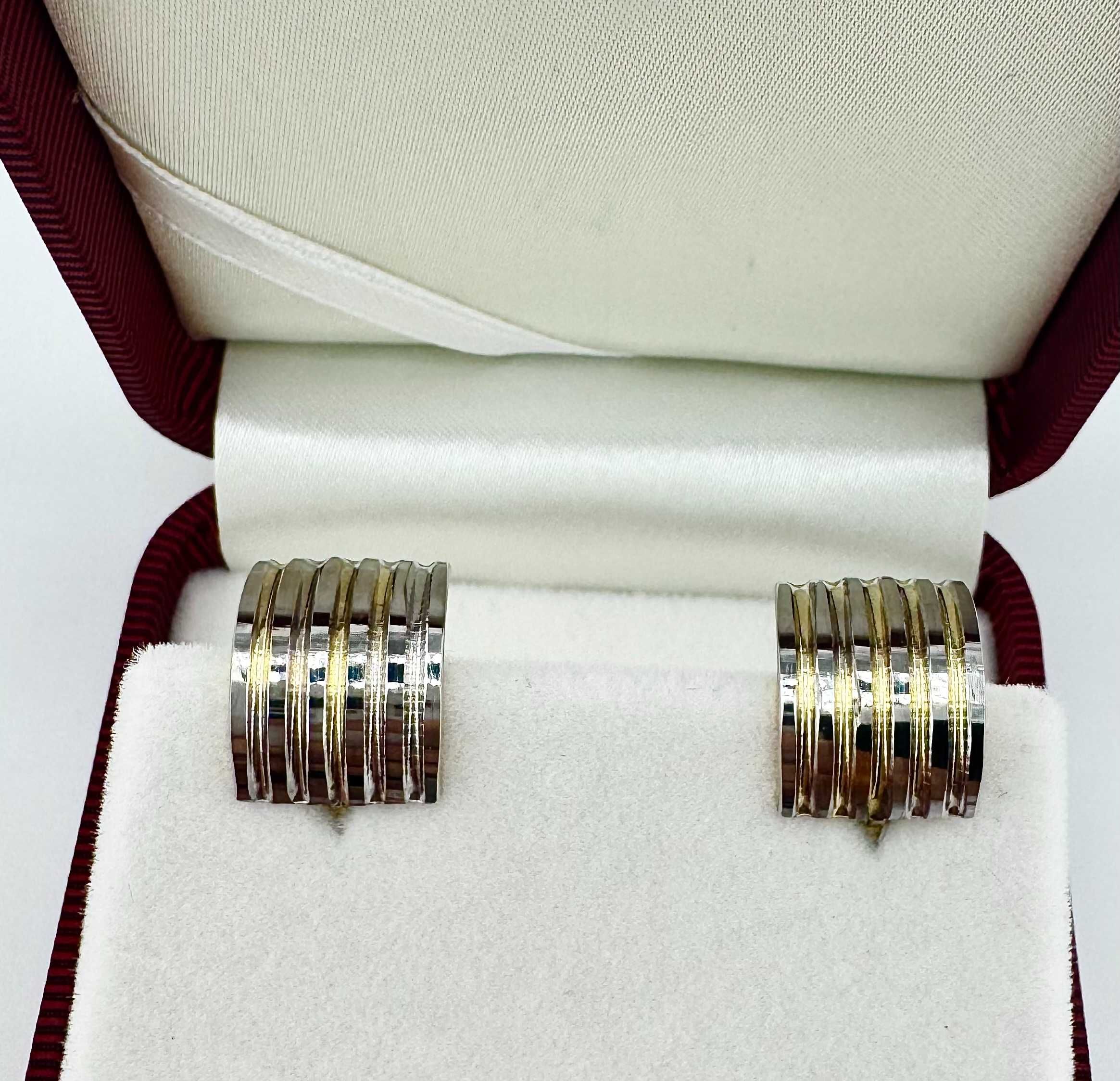 Eleganckie złote kolczyki 2,22g 585 14K dł. 1,5cm