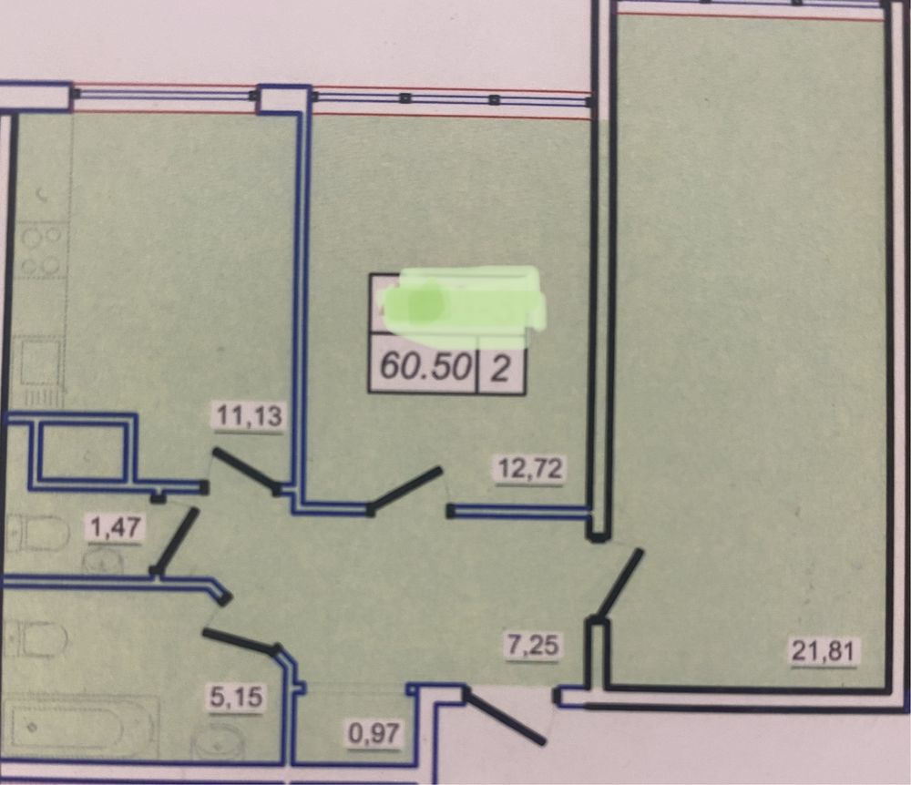 Продам 2-комн. квартиру с видом на море в 53 Жемчужине на Таирова