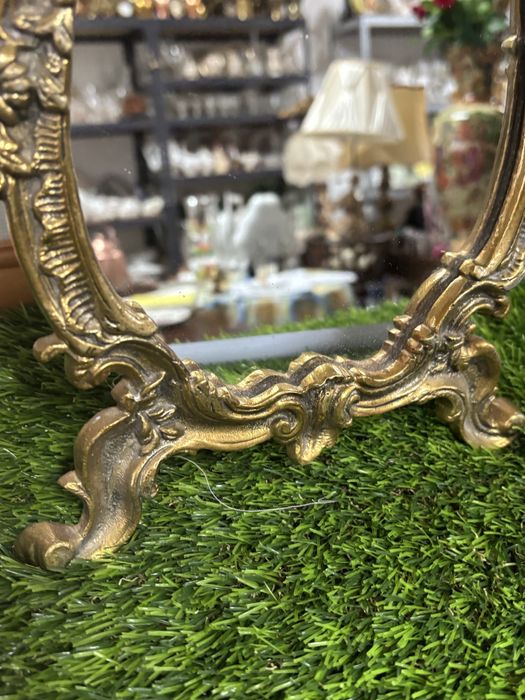 Espelho em latao antigo