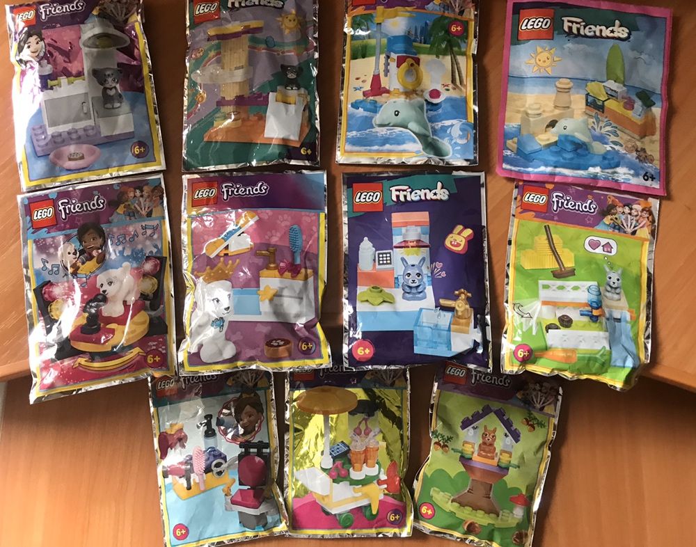 Колекційне Lego Friends котик кролик песик дельфін