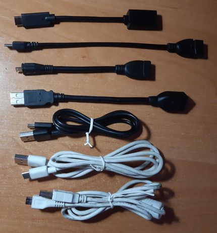 OTG кабель, USB кабель, кабель зарядки телефона.