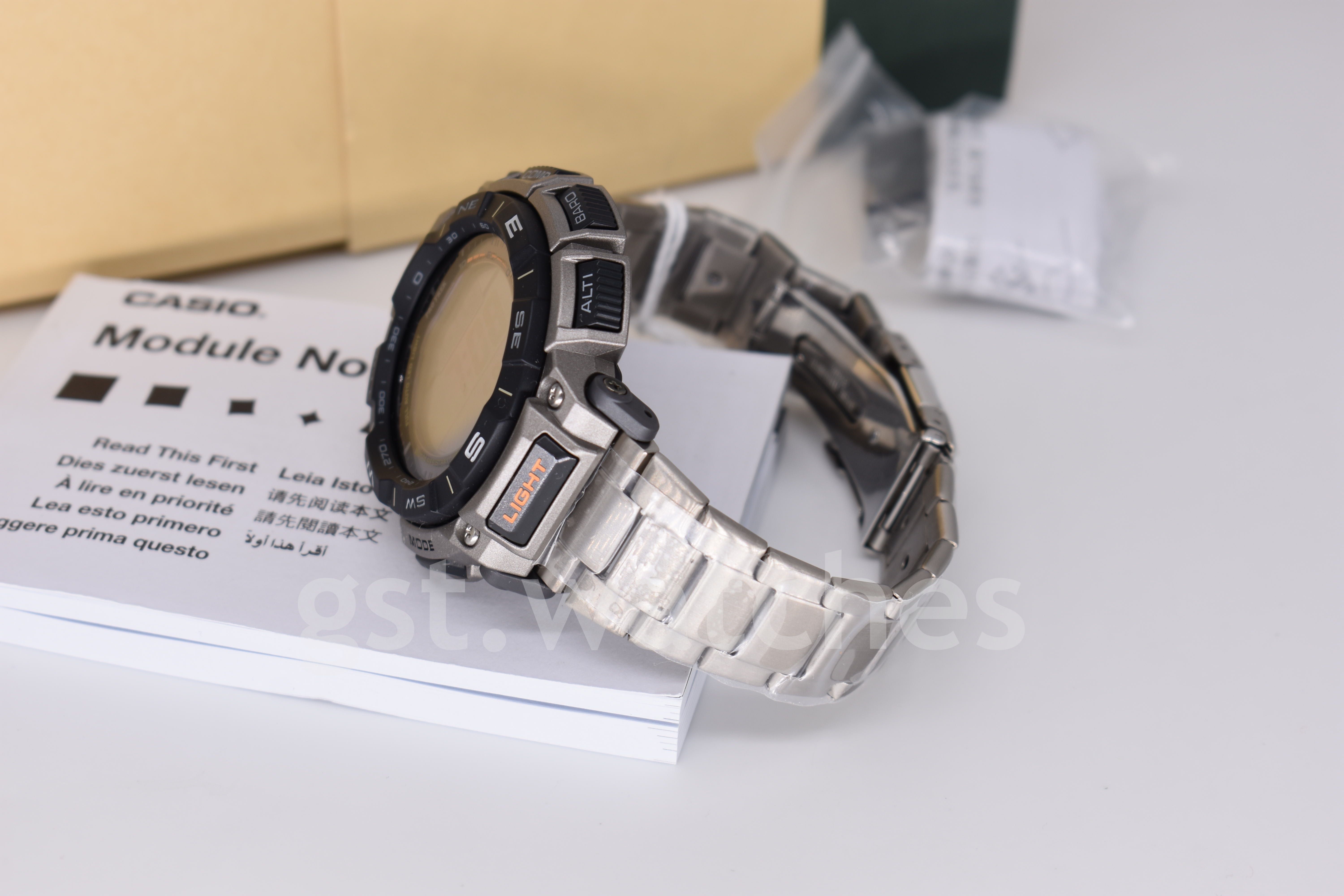 Casio Pro-Trek PRG-340T-7 NEW ORIGINAL | Titanium  | TripleSensor