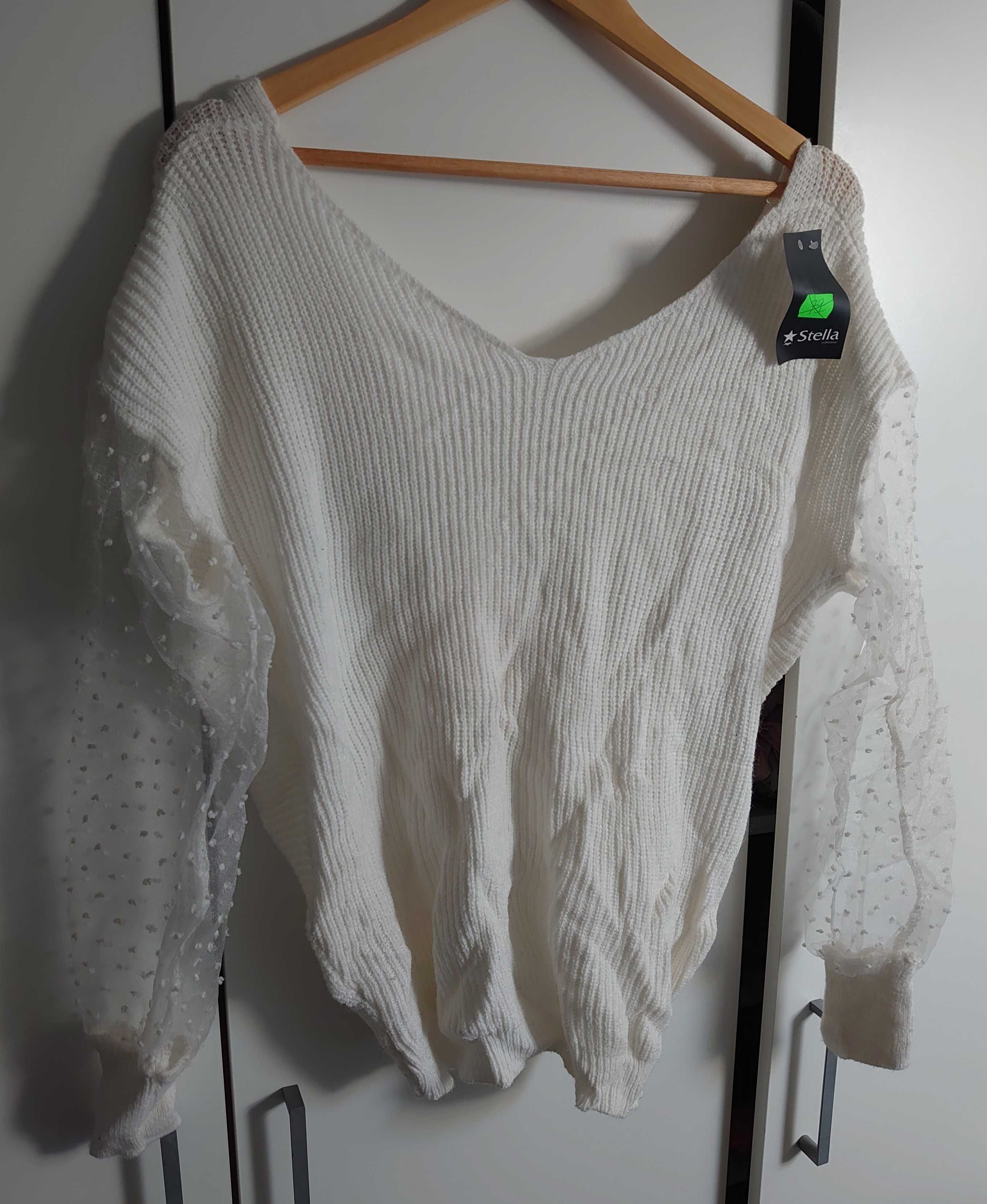 Sweter Tiul Kropki Przeplatany Stella Collezione Uni