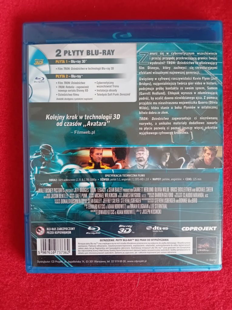 Tron: Dziedzictwo [Blu-Ray 3D]+[Blu-Ray]