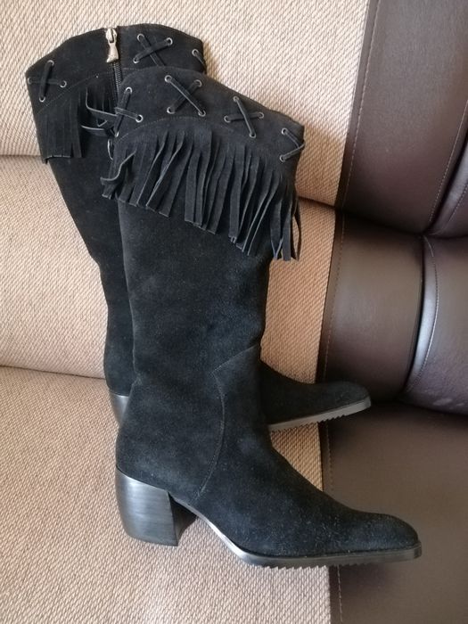 Чоботи зимові  натур. Замш 37р