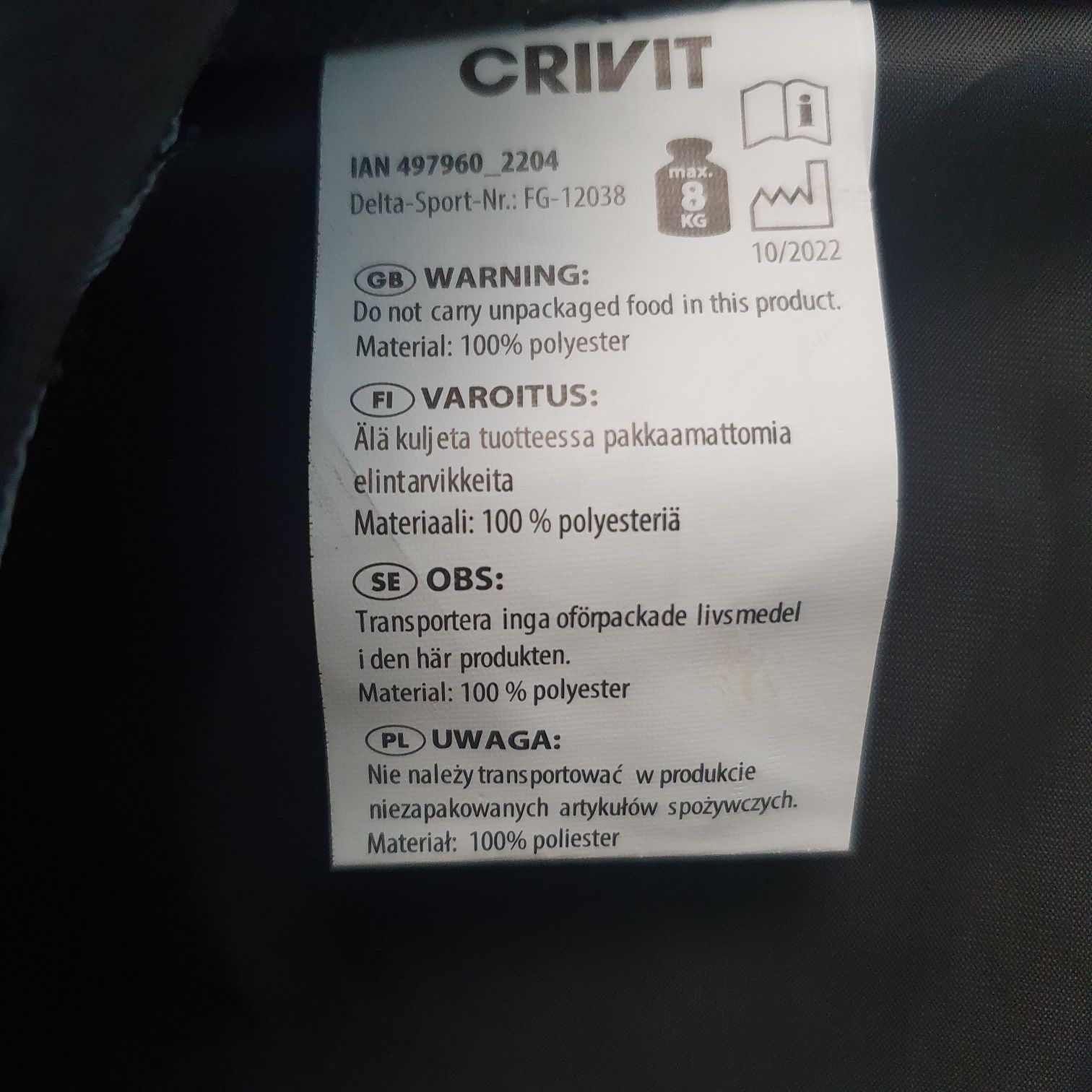 Torba rowerowa Crivit
