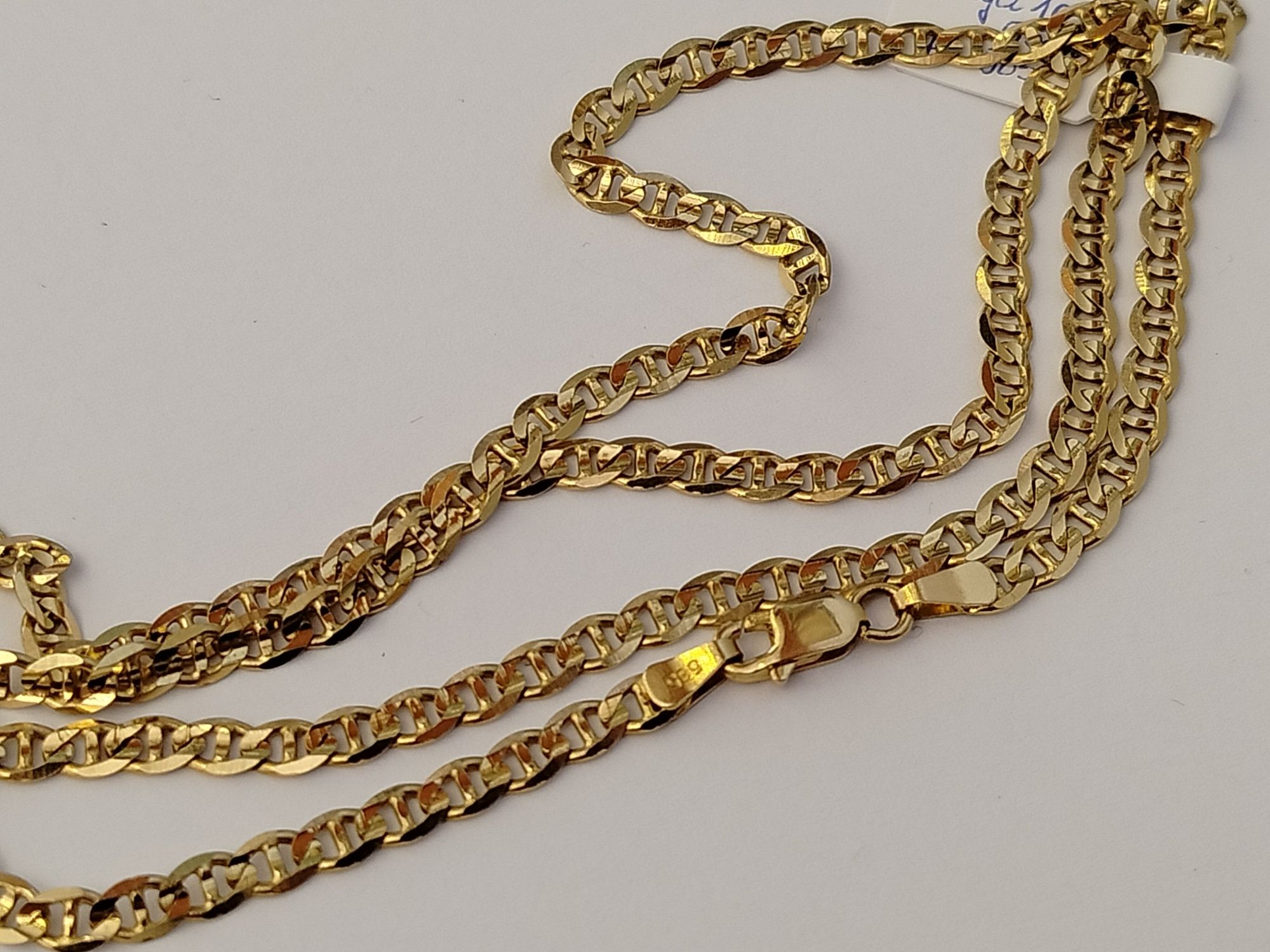 Nowy złoty łańcuszek pr. 585 55cm