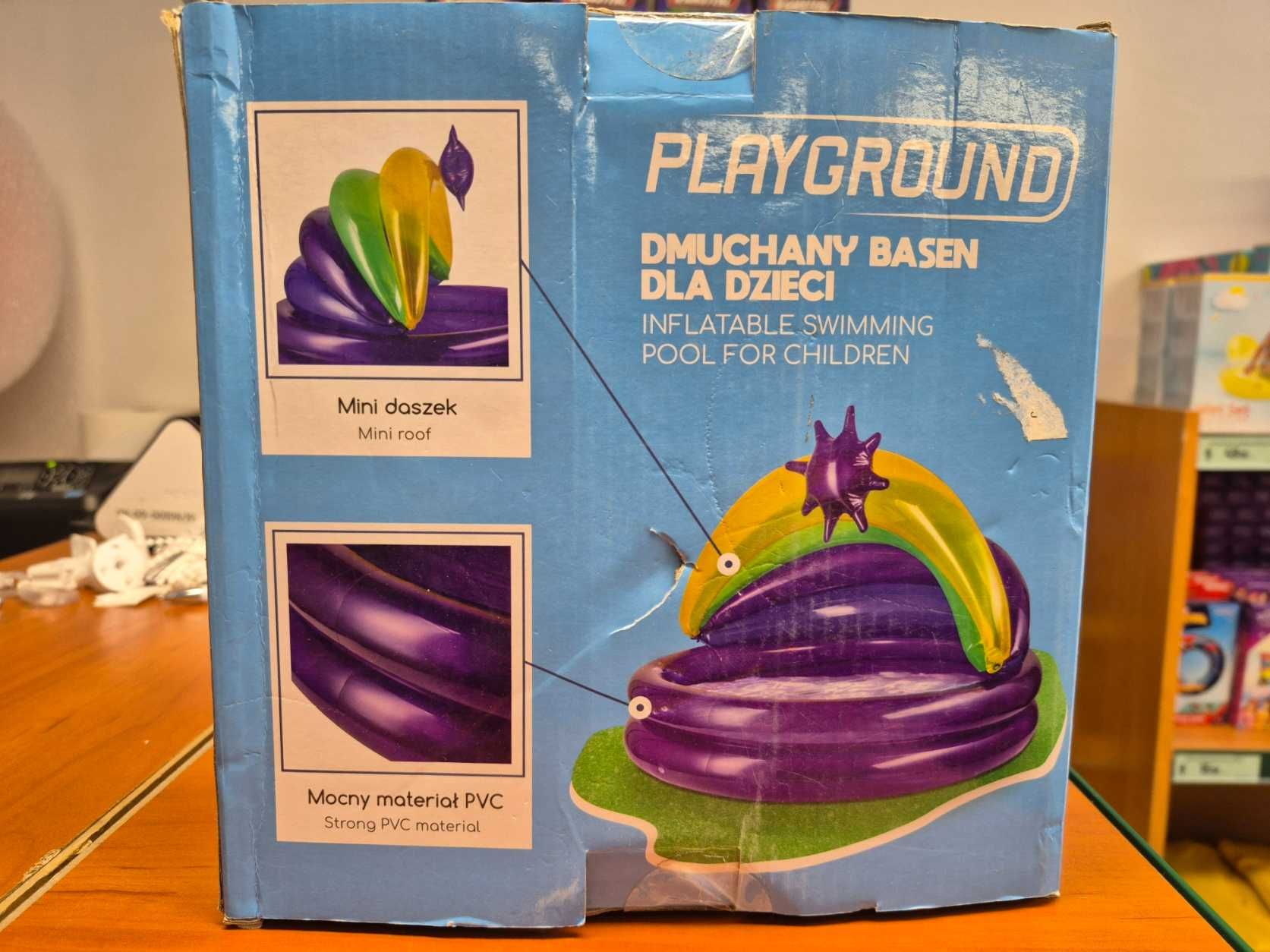Basen dmuchany z daszkiem Basenik brodzik dla dzieci 3+ Playground