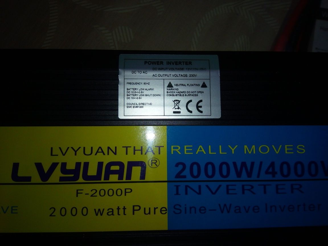 Инвертор ИБП UPS ДБЖ Бесперебійник 4000W\2000W 12V Правильна синусоїда