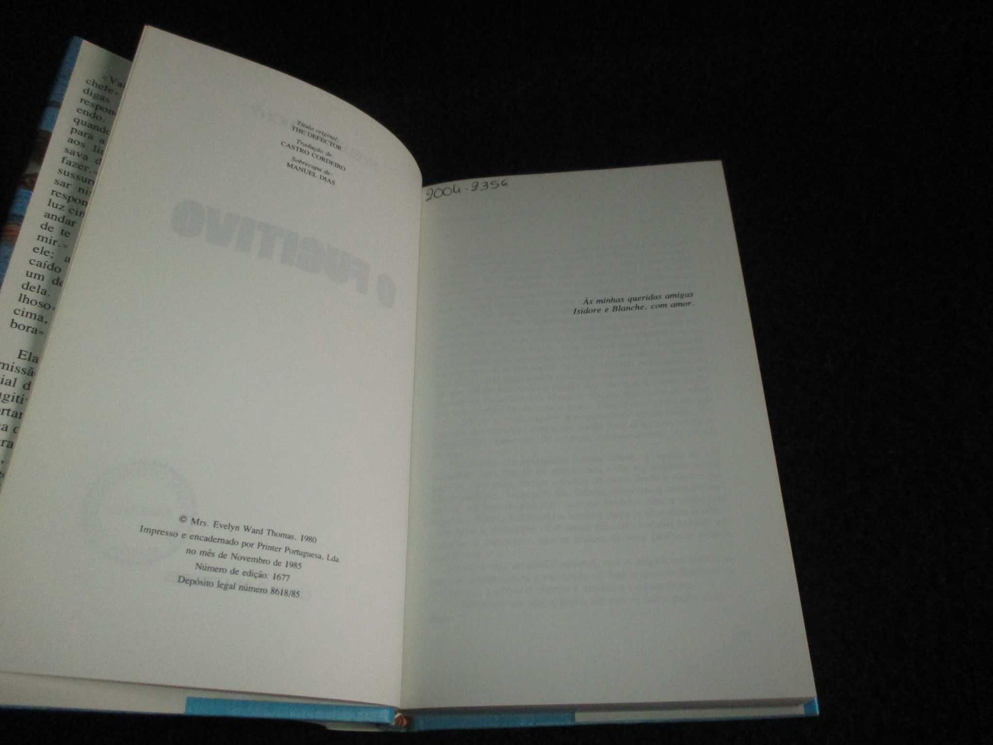 Livro O Fugitivo Evelyn Anthony