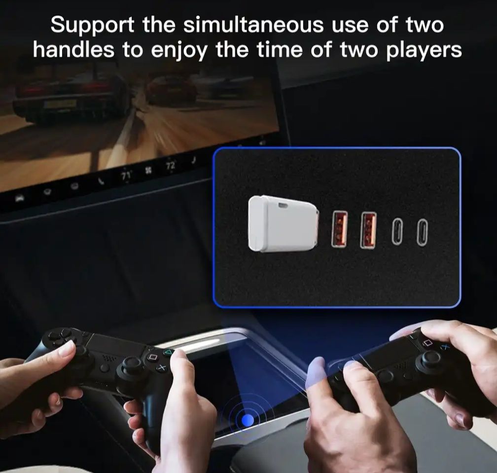 HUB USB para Tesla Model 3/Y com Fast Charging