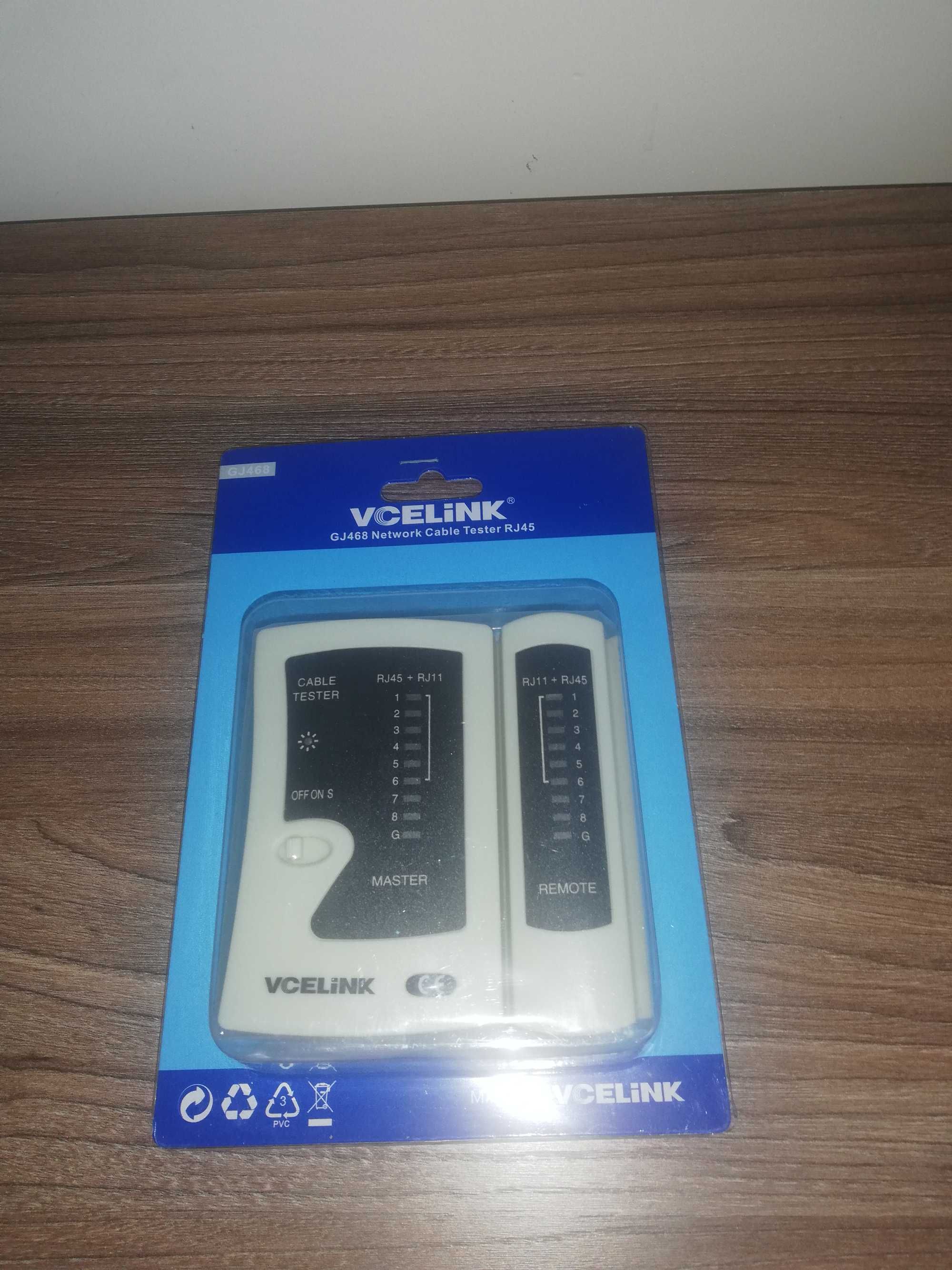 Tester kabli ETHERNET i telefonicznych VCELINK RJ45 RJ11.