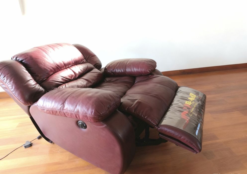 Sofá relax Elétrico em pele