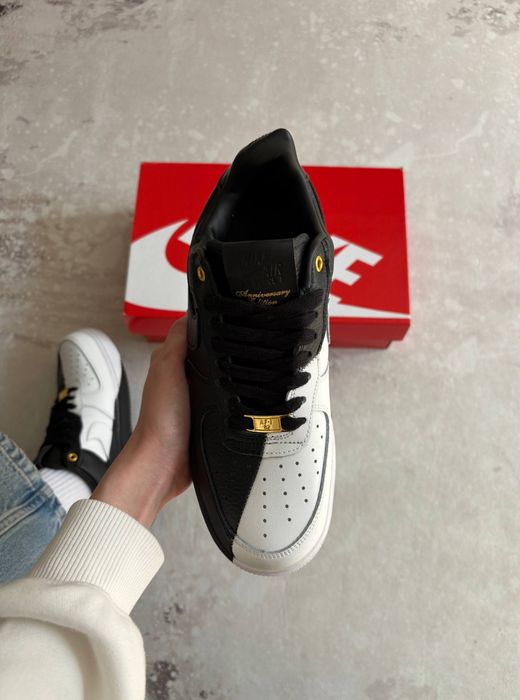 Кросівки Nike Air Force 1 Anniversary Edition Black White (36-45)