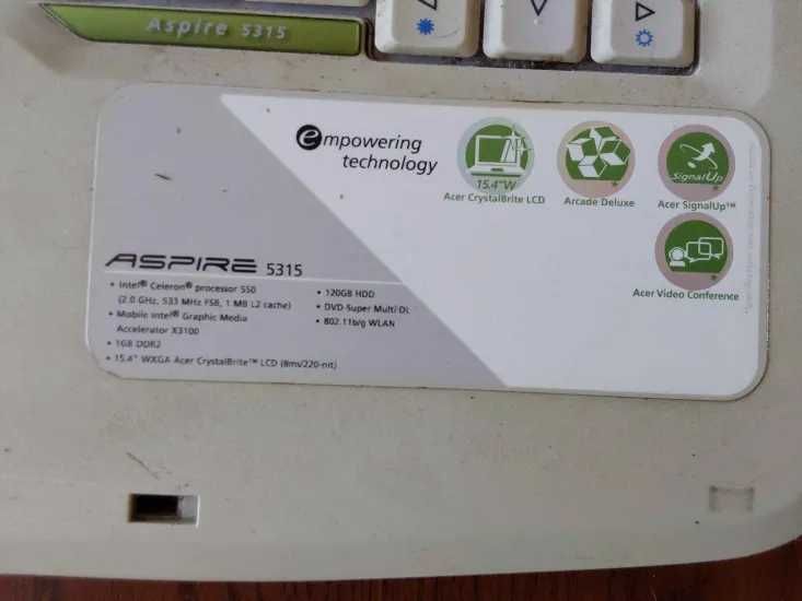 Laptop Acer Aspire 5315 (NA CZĘŚCI)