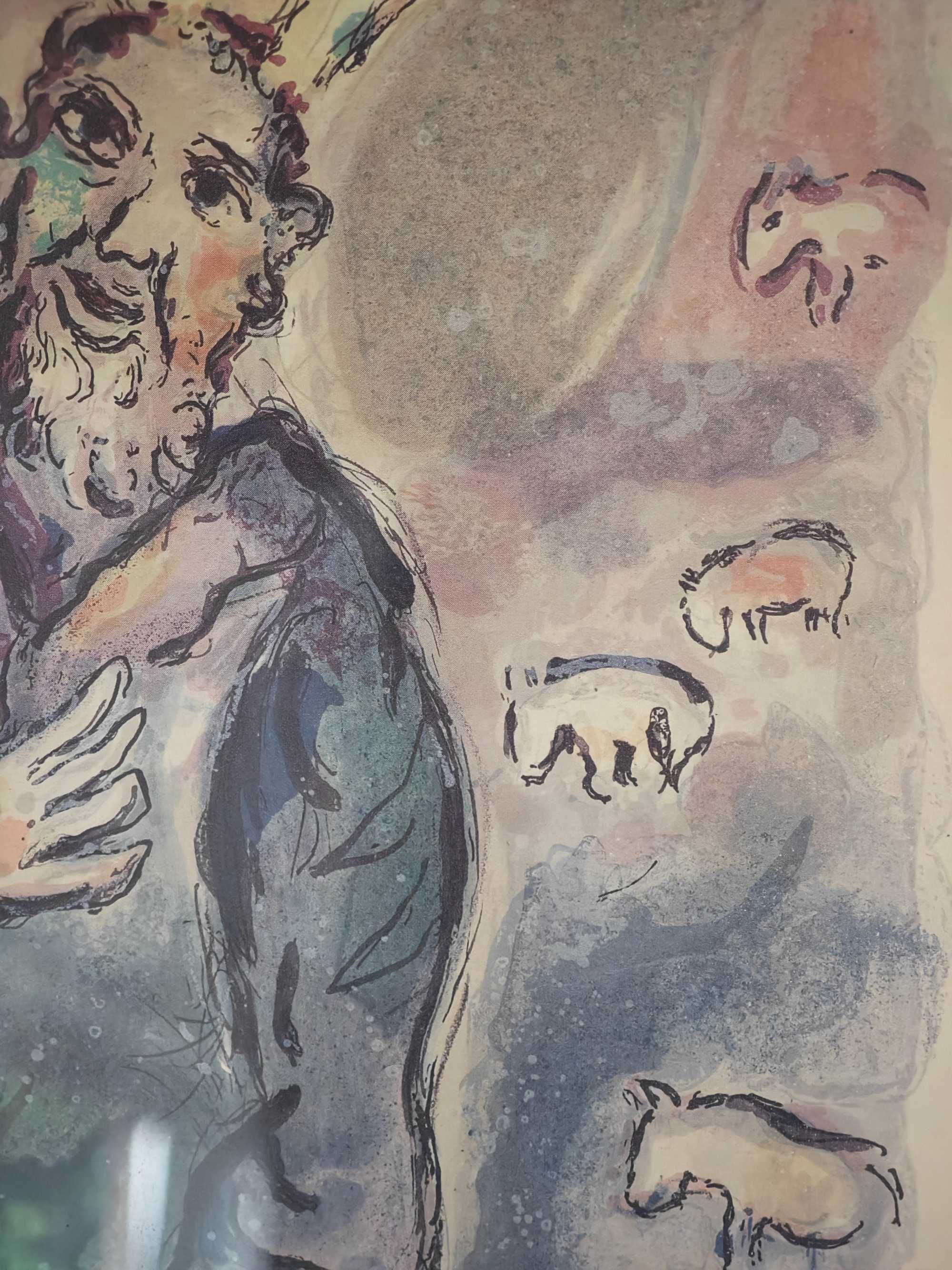 Marc Chagall Mojzesz i Gorejacy krzew sygn. limitowana litografia