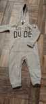 Dres jednoczęściowy dla chłopca szary 18-24m  F&F