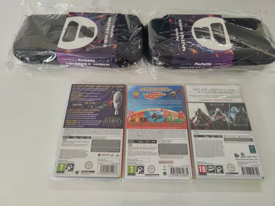 Bolsa para nintendo switch ( da para qualquer uma) capa silicone lite