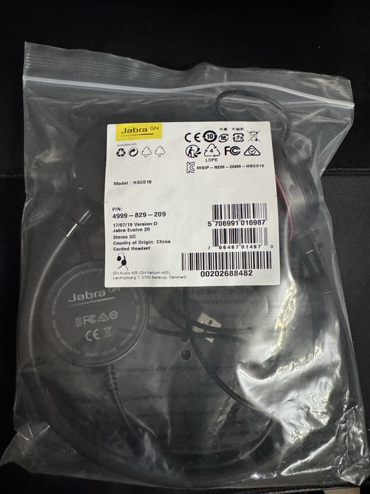 Jabra evolve 20 нова