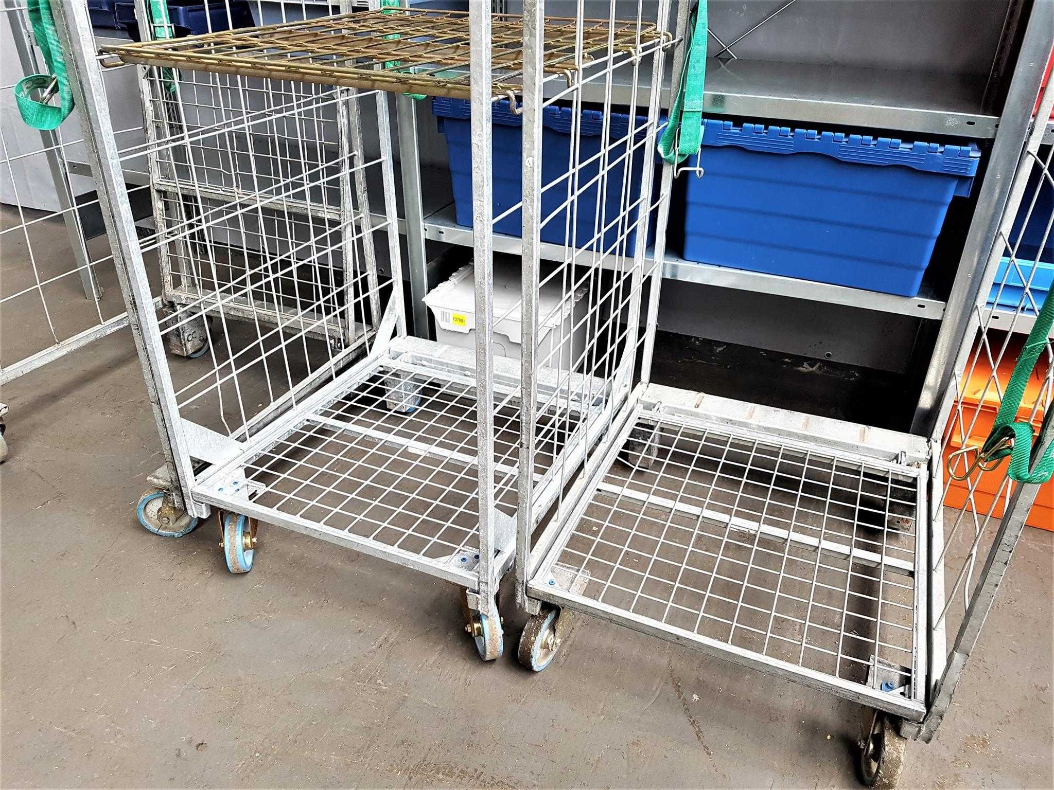 Wózek Kosz Siatkowy Transportowy Magazynowy Kurierski Gniazdowy