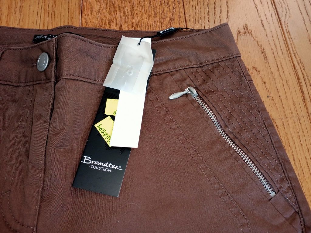 Nowe 3/4 spodnie rozm. 36 38 damskie Brandtex dla kobiety krótkie