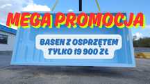 MEGA PROMOCJA!! Basen poliestrowy VIGO 6m x 3m x 1,5m Z OSPRZĘTEM!!