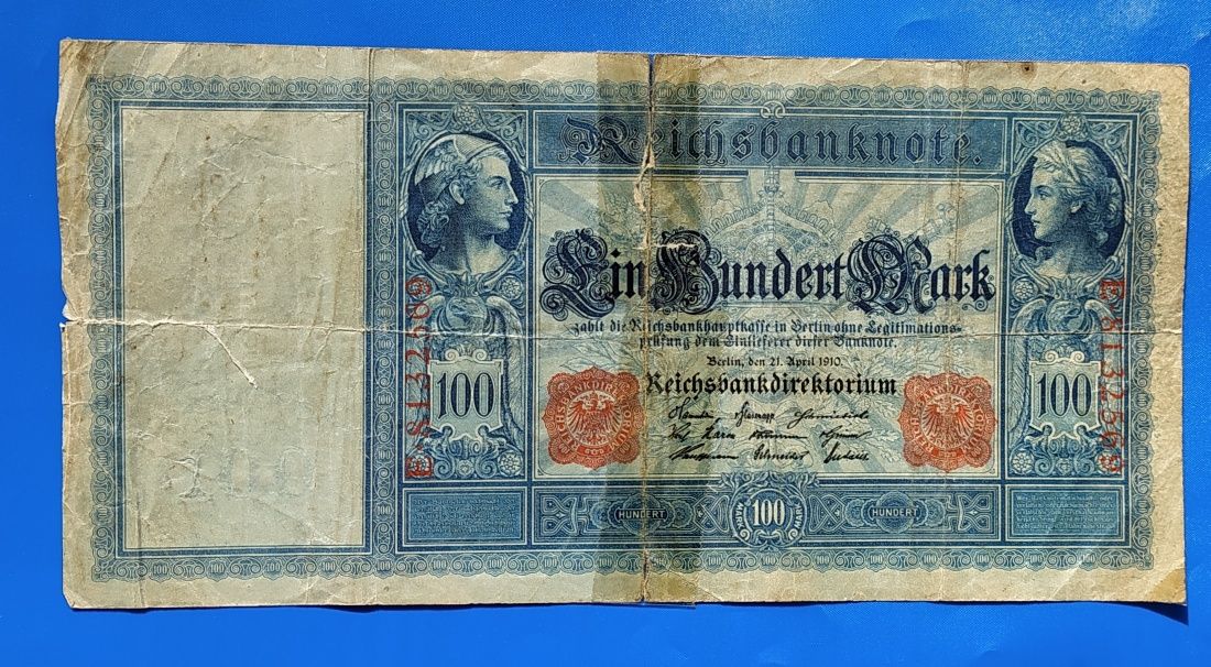 banknot 100  marek , 1910 , państwo Niemcy