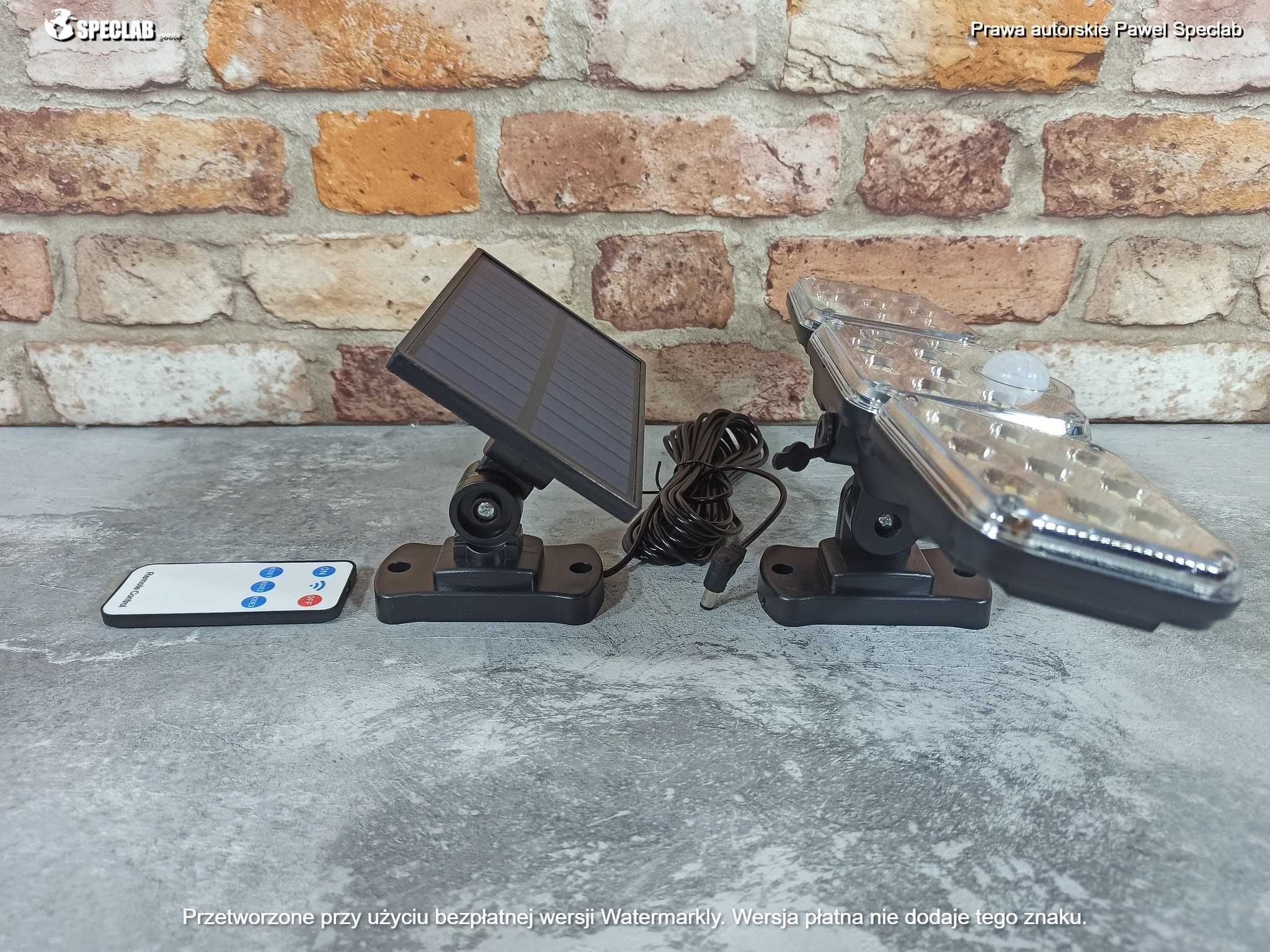 Lampa uliczna 150 W 4800 lm zasilanie solarne (3901)