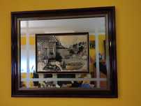 Quadro italiano em prata de lei