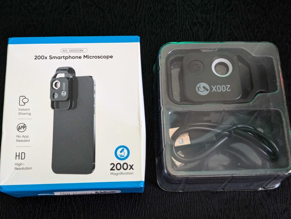 Apexel 200x CPL Filter мікроскоп для смартфона